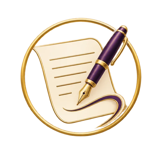Pen icon representing writing support.