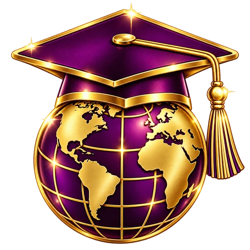 Globe and graduation cap icon representing postsecondary support.